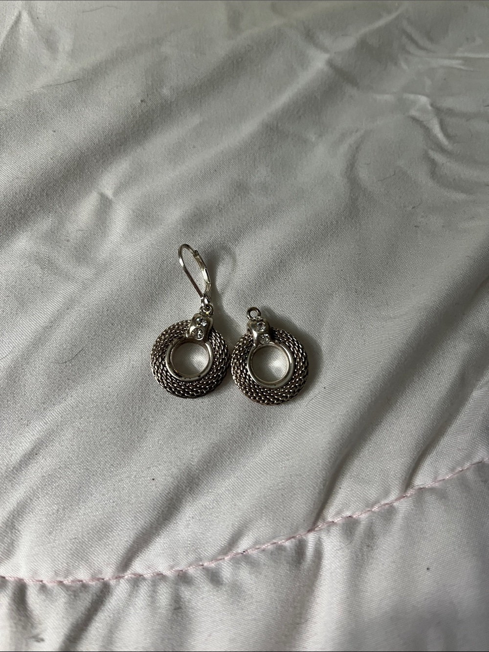Cute Sparkly Wreath Earrings